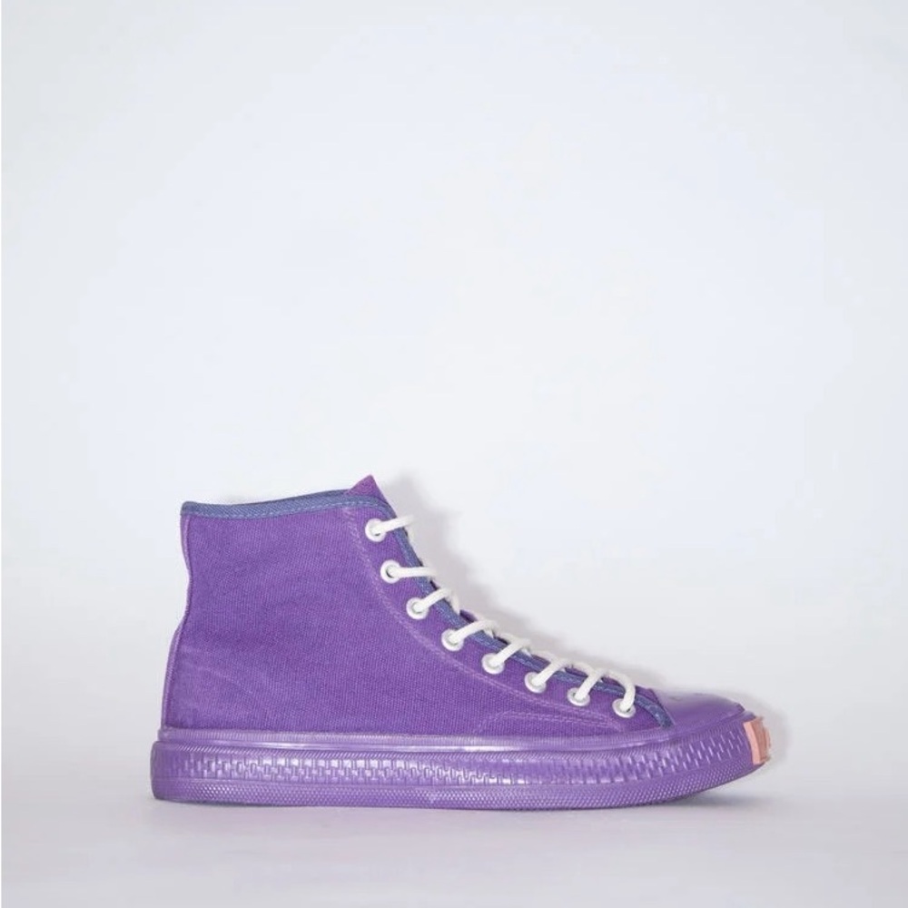 Acne Purple High-Top Sneakers